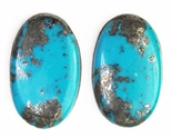 NATURAL MORENCI TURQUOISE PAIRS 24.5 cts