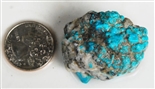 NATURAL MORENCI TURQUOISE SPECIMEN 39 GRAMS