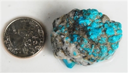 NATURAL MORENCI TURQUOISE SPECIMEN 39 GRAMS