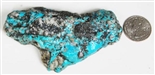 NATURAL MORENCI TURQUOISE SPECIMEN 147 GRAMS