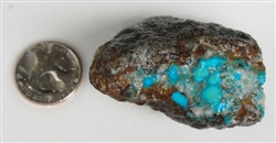 NATURAL MORENCI TURQUOISE SPECIMEN 97 GRAMS