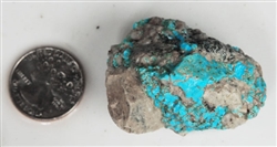 NATURAL MORENCI TURQUOISE SPECIMEN 55 GRAMS