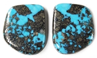 NATURAL MORENCI TURQUOISE MATCHED PAIR 47 cts