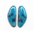 NATURAL MORENCI TURQUOISE PAIRS 19 cts