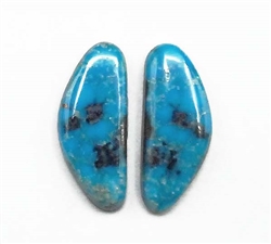 NATURAL MORENCI TURQUOISE PAIRS 19 cts