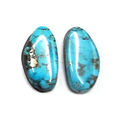 NATURAL MORENCI TURQUOISE PAIRS 18.5 cts