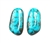 NATURAL MORENCI TURQUOISE PAIRS 23.5 cts