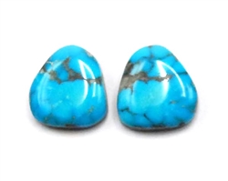 NATURAL MORENCI TURQUOISE PAIRS 21.5 cts
