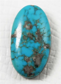 NATURAL MORENCI TURQUOISE CABOCHON WATER WEB