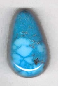 NATURAL MORENCI TURQUOISE CABOCHON WATER-WEB<SPAN style="COLOR: #ff0000; FONT-WEIGHT: bold">*SOLD*</SPAN></SPAN>