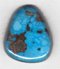 NATURAL MORENCI TURQUOISE CABOCHON WATER-WEB             <SPAN style="COLOR: #ff0000; FONT-WEIGHT: bold">*SOLD*</SPAN></SPAN>