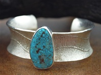 OLIN TSINGINE TUFA CAST MORENCI TURQUOISE BRACELET<SPAN style="COLOR: #ff0000; FONT-WEIGHT: bold">*SOLD*</SPAN></SPAN>