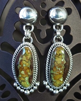 LOVELY ARTIE YELLOWHORSE GASPEITE EARRINGS