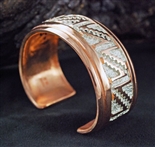 BEAUTIFUL COPPER AND SILVER RANDY HOSKIE BRACELET