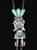 ALONZO HUSTITO KACHINA FIGURE BOLO TIE