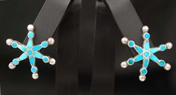 FRANK DISHTA SR. TURQUOISE EARRINGS