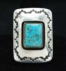 LARGE DANNY JACKSON SHADOW BOX TURQUOISE RING