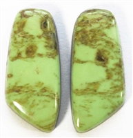 BEAUTIFUL GASPEITE MATCHED PAIR 16.5 CTS