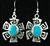 KEE YAZZIE MORENCI TURQUOISE EARRINGS