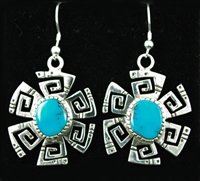 KEE YAZZIE MORENCI TURQUOISE EARRINGS