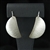 LARRY BEGAY TEXTURED SILVER EARRINGS