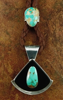 UNIQUE RODNEY CORIZ ROYSTON TURQUOISE NECKLACE