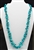 Beautiful Natural Morenci Turquoise Tab Necklace