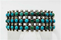 EARLY NAVAJO TURQUOISE ROW BRACELET