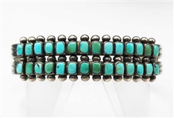 Early Zuni Turquoise Row Bracelet