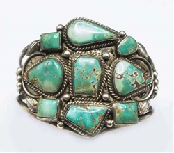 Lovely Navajo Natural Fox Turquoise Bracelet