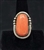 LOVELY VINTAGE SALMON CORAL RING