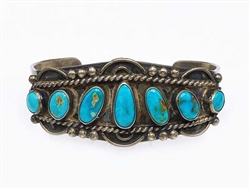 LOVELY VINTAGE NATURAL TURQUOISE BRACELET