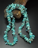 NATURAL LONE MOUNTAIN TURQUOISE NUGGET NECKLACE