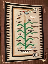 TREE OF LIFE NAVAJO WEAVING VINTAGE