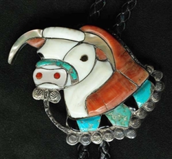 SPECIAL NORA LEEKITY STEER BOLO TIE