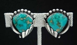 STUNNING FRED THOMPSON  TURQUOISE  EARRINGS