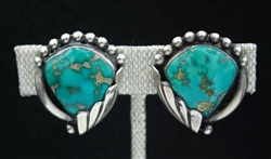 STUNNING FRED THOMPSON  TURQUOISE  EARRINGS