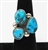 PRETTY NATURAL BISBEE TURQUOISE RING