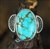 LOVELY NAVAJO #8 TURQUOISE PINKY RING