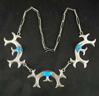 FRANCES JONES CAST MORENCI TURQUOISE NECKLACE