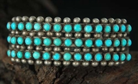 LOVELY ZUNI SNAKE EYE CUFF BRACELET