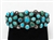 VINTAGE NAVAJO BISBEE TURQUOISE CLUSTER BRACELET