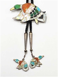 Rare Leo Poblano Flying Duck Bolo & Tips