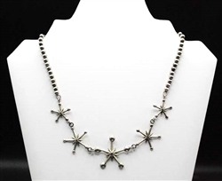PRETTY NAVAJO GUILD SNOWSLAKE NECKLACE