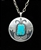 KEWA CARL LUTHY OVERLAY TURQUOISE PENDANT