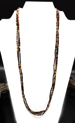 Vintage Kewa 3 Strand Pin Shell Heishi Necklace