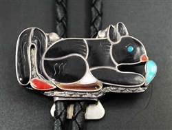 CUTE PORFILIO SHEYKA ZUNI SQUIRREL BOLO TIE