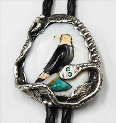 GREAT DAN SIMPLICIO EAGLE/SNAKE BOLO TIE