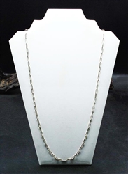 HOPI SILVER CHAIN NECKLACE 30"