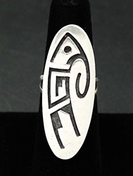 GARY AND ELSIE YOYOKIE HOPI HUMMINGBIRD RING